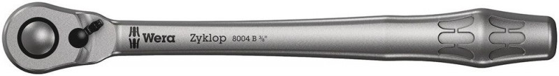 Wera 8004 B Zyklop Metal-Knarre mit Umschalthebel mit 3/8"-Antrieb, 3/8" x 222 mm - 05004034001