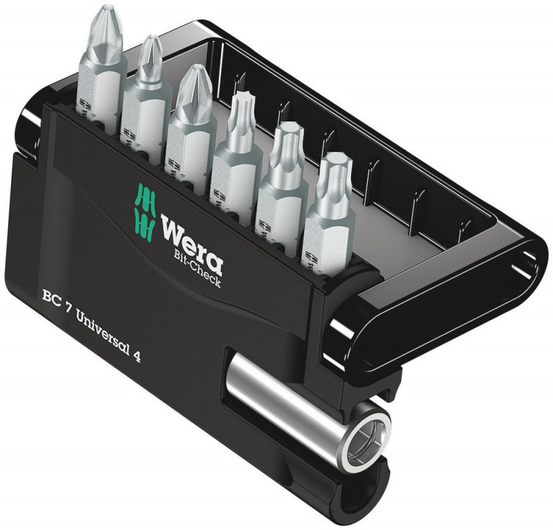 Wera Bit-Check 7 Universal 4, 7-teilig - 05135810001