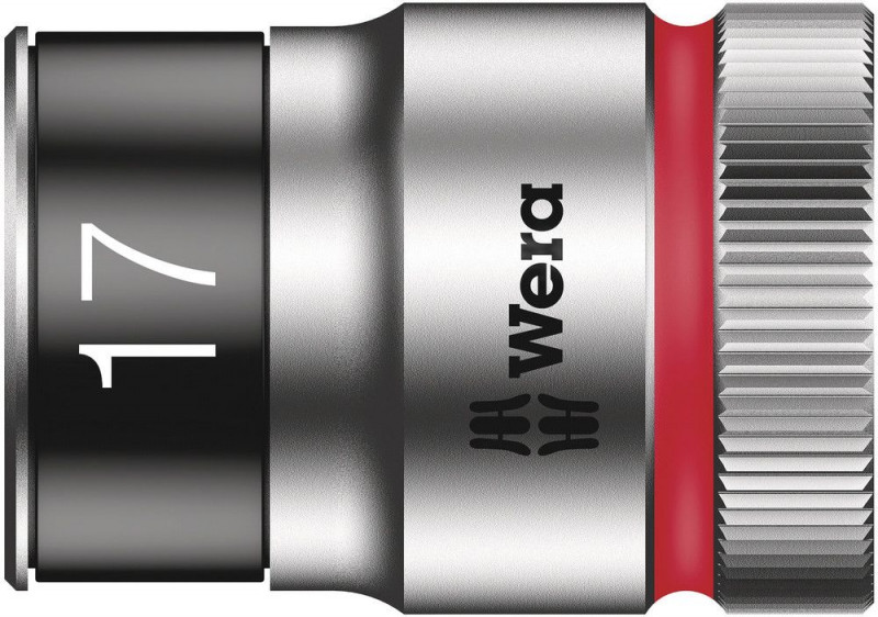 Wera 8790 HMC HF Zyklop-Steckschlüsseleinsatz mit 1/2"-Antrieb mit Haltefunktion, 17 x 37 mm - 05003737001