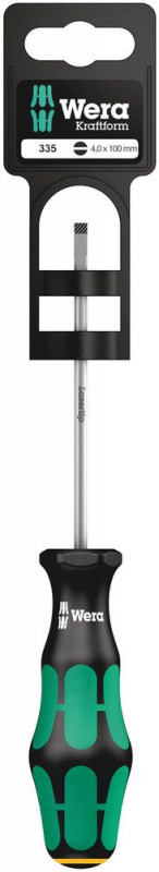 Wera 335 SB Schlitz-Schraubendreher - Elektrikerklinge, 0,8 x 4 x 100 mm - 05100043001
