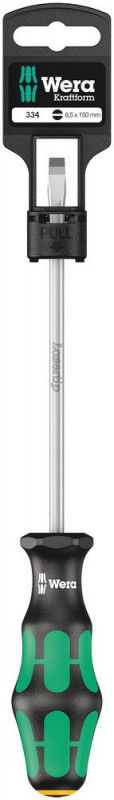 Wera 334 SB Schlitz-Schraubendreher - Werkstattklinge, 1,2 x 6,5 x 150 mm - 05100030001