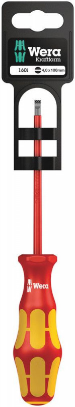 Wera 160 i SB VDE-isolierter Schlitz-Schraubendreher, 0,8 x 4 x 100 mm - 05100003001