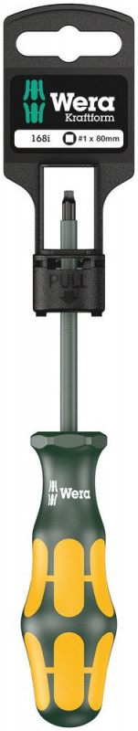 Wera 168 i SB VDE-isolierter Vierkant-Schraubendreher, # 1 x 80 mm - 05100024001