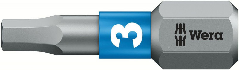 Wera 840/1 BTZ Bits, 3 x 25 mm - 05056683001