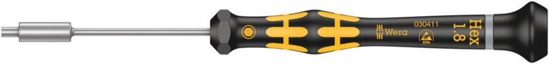 Wera 1569 ESD Kraftform Micro Steckschlüssel, 1,8 x 60 mm - 05030411001