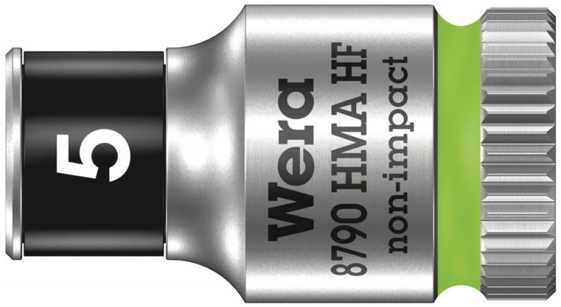 Wera 8790 HMA HF Zyklop-Steckschlüsseleinsatz mit 1/4"-Antrieb mit Haltefunktion, 5 x 23 mm - 05003719001