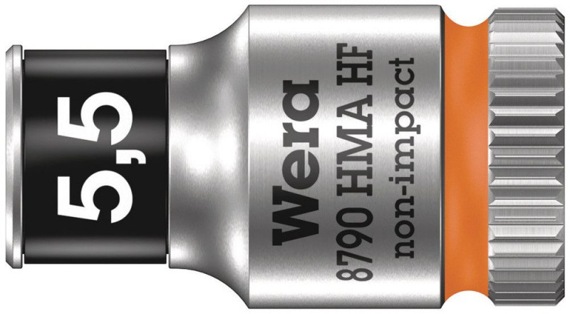 Wera 8790 HMA HF Zyklop-Steckschlüsseleinsatz mit 1/4"-Antrieb mit Haltefunktion, 5,5 x 23 mm - 05003720001