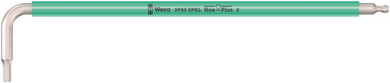 Wera 3950 SPKL Multicolour Winkelschlüssel, metrisch, Edelstahl, 2 x 101 mm - 05022661001