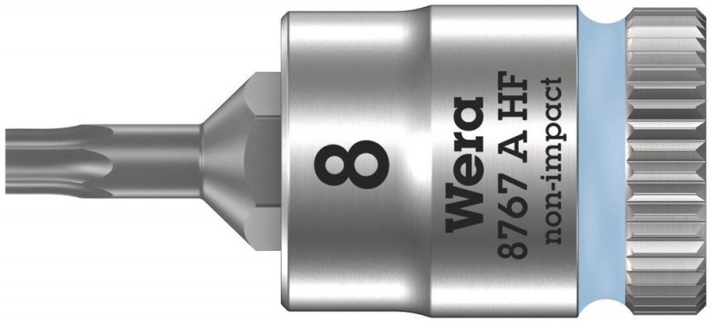 Wera 8767 A HF TORX® Zyklop Bitnuss mit 1/4"-Antrieb, mit Haltefunktion, TX 8 x 28 mm - 05003360001