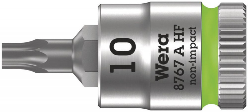 Wera 8767 A HF TORX® Zyklop Bitnuss mit 1/4"-Antrieb, mit Haltefunktion, TX 10 x 28 mm - 05003362001