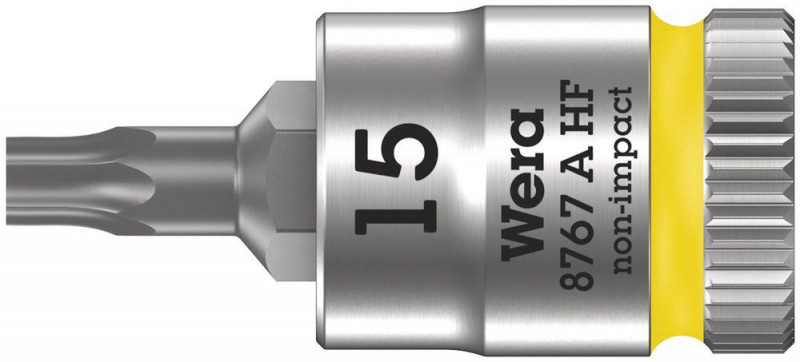 Wera 8767 A HF TORX® Zyklop Bitnuss mit 1/4"-Antrieb, mit Haltefunktion, TX 15 x 28 mm - 05003363001