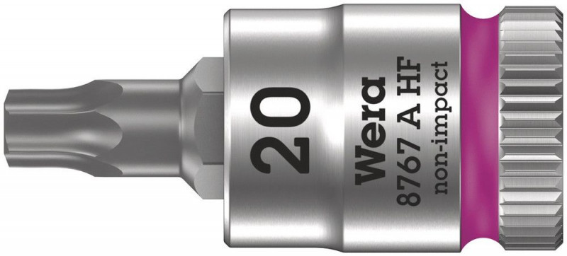 Wera 8767 A HF TORX® Zyklop Bitnuss mit 1/4"-Antrieb, mit Haltefunktion, TX 20 x 28 mm - 05003364001