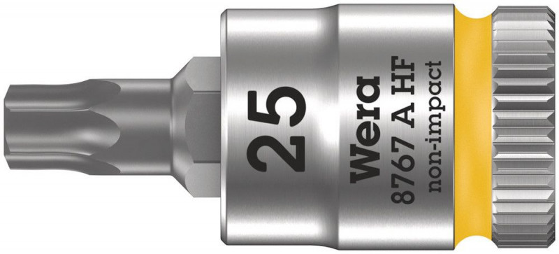 Wera 8767 A HF TORX® Zyklop Bitnuss mit 1/4"-Antrieb, mit Haltefunktion, TX 25 x 28 mm - 05003365001