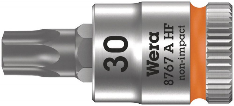 Wera 8767 A HF TORX® Zyklop Bitnuss mit 1/4"-Antrieb, mit Haltefunktion, TX 30 x 28 mm - 05003369001