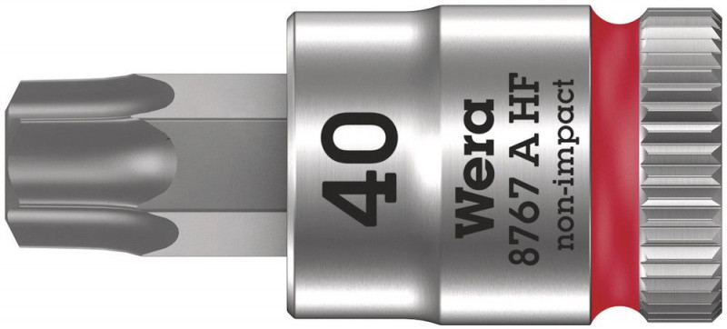 Wera 8767 A HF TORX® Zyklop Bitnuss mit 1/4"-Antrieb, mit Haltefunktion, TX 40 x 28 mm - 05003371001