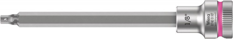 Wera 8740 B HF Zyklop Bitnuss mit 3/8"-Antrieb, mit Haltefunktion für Innensechskantschrauben, 1/8" x 107 mm - 05003081001