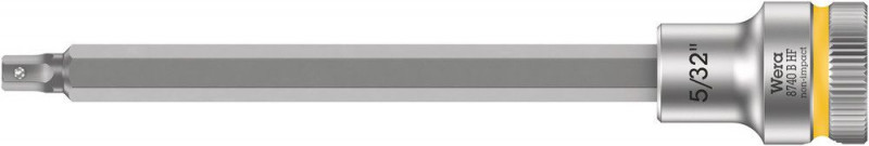 Wera 8740 B HF Zyklop Bitnuss mit 3/8"-Antrieb, mit Haltefunktion für Innensechskantschrauben, 5/32" x 107 mm - 05003084001