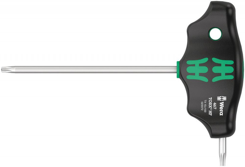 Wera 467 TORX® HF Quergriff-Schraubendreher mit Haltefunktion, TX 15 x 100 mm - 05023372001