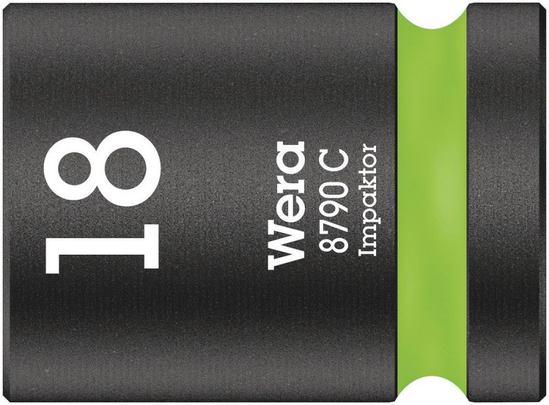 Wera 8790 C Impaktor Steckschlüsseleinsatz mit 1/2"-Antrieb, 18 x 38 mm - 05004575001