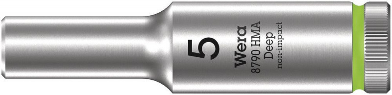 Wera 8790 HMA Deep Steckschlüsseleinsatz mit 1/4"-Antrieb, 5 x 50 mm - 05004501001