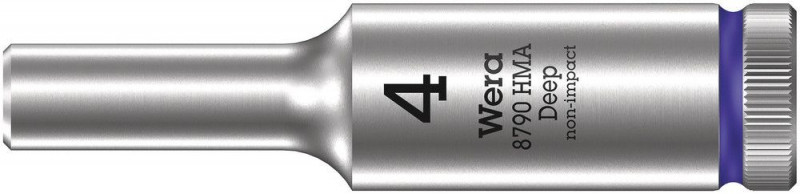 Wera 8790 HMA Deep Steckschlüsseleinsatz mit 1/4"-Antrieb, 4 x 50 mm - 05004500001