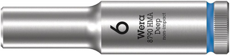 Wera 8790 HMA Deep Steckschlüsseleinsatz mit 1/4"-Antrieb, 6 x 50 mm - 05004503001
