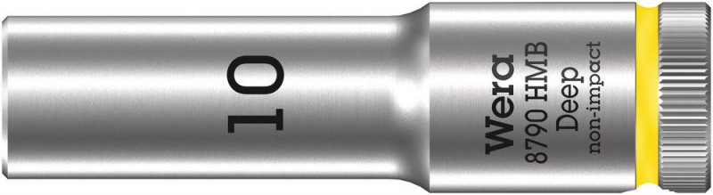 Wera 8790 HMB Deep Steckschlüsseleinsatz mit 3/8"-Antrieb, 10 x 64 mm - 05004532001