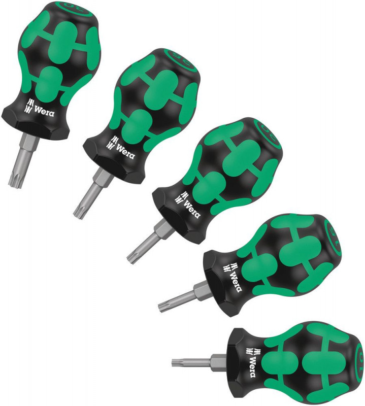 Wera Stubby Set TX 1 Schraubendrehersatz TORX®, 5-teilig - 05008876001