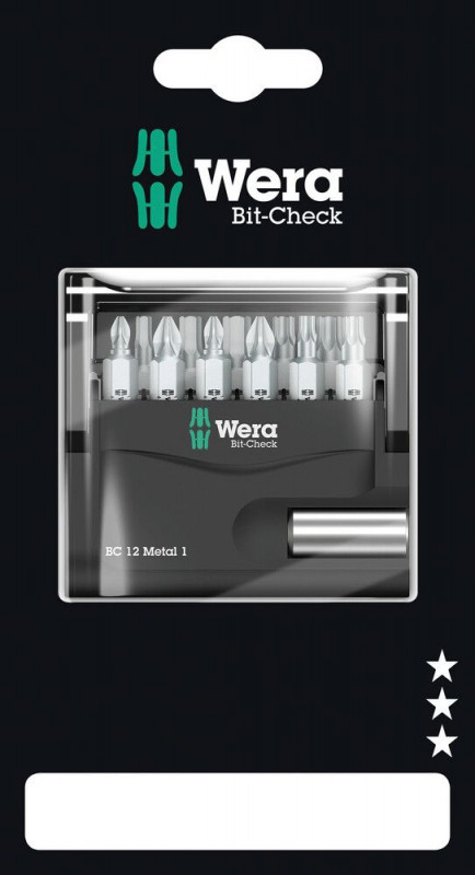 Wera Bit-Check 12 Metal 1 SB, 12-teilig - 05136393001