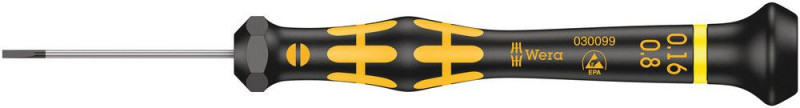 Wera 1578 A ESD Kraftform Micro Schlitz-Schraubendreher, 0,16 x 0,8 x 40 mm - 05030099001
