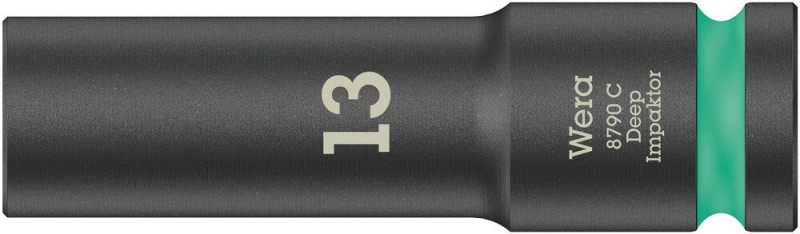 Wera 8790 C Impaktor Deep Steckschlüsseleinsatz mit 1/2"-Antrieb, 13 x 83 mm - 05004830001