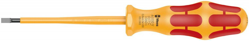 Wera 1060 i VDE-isolierter Kraftform Schlitz-Schraubendreher, 0,8 x 4 x 100 mm - 05051583001