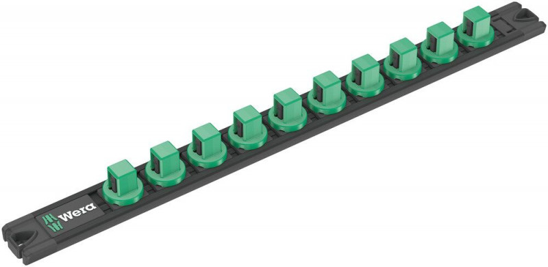 Wera 9602 Nuss-Magnetleiste, 1/2", unbestückt, 30 x 370 mm - 05136422001