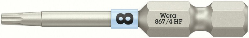 Wera 867/4 TORX® HF Bits mit Haltefunktion, TX 8 x 50 mm - 05060505001