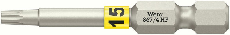 Wera 867/4 TORX® HF Bits mit Haltefunktion, TX 15 x 50 mm - 05060507001