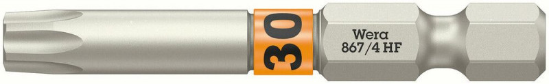 Wera 867/4 TORX® HF Bits mit Haltefunktion, TX 30 x 50 mm - 05060510001