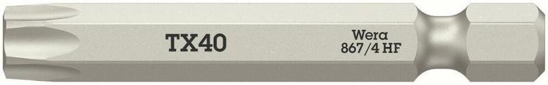 Wera 867/4 TORX® HF Bits mit Haltefunktion, TX 40 x 50 mm - 05060511001