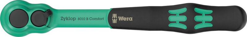 Wera 8010 B Zyklop Comfort Knarre, mit Umschalthebel, mit 3/8"-Antrieb, 3/8" x 230 mm - 05005540001