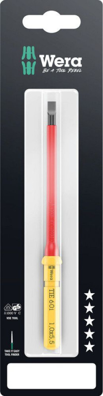 Wera Kraftform Kompakt VDE 60 i Take it easy SB, 1 x 5,5 x 157 mm - 05006554001