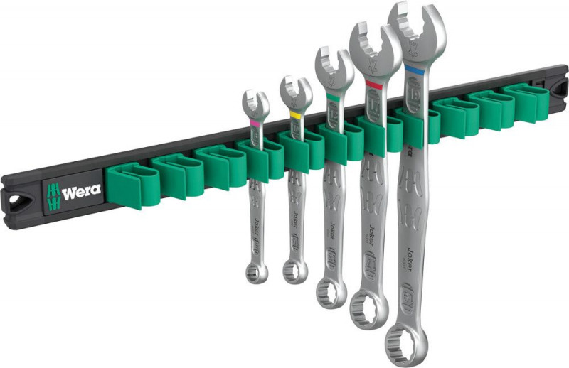 Wera 9641 Magnetleiste 6003 Joker 2 Ringmaulschlüssel-Satz, 5-teilig - 05020234001