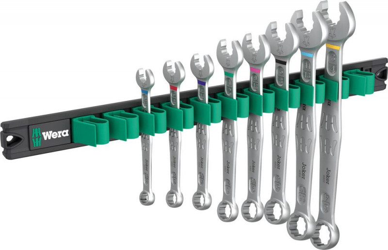 Wera 9642 Magnetleiste 6003 Joker Imperial 1 Ringmaulschlüssel-Satz, 8-teilig - 05020235001