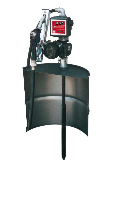 ZUWA E 72-F/Z Betankungsset mit Zählwerk K33 230 V; f.Diesel, m.Fassanschl./Zapfpistole/Teleskoprohr - 120660n