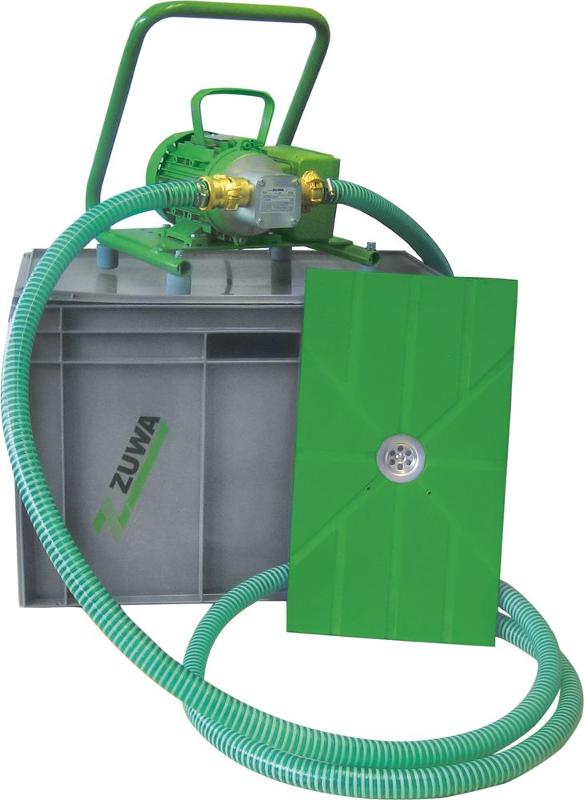 ZUWA Flachsaugset Kompakt mit UNISTAR 2000-B; Impellerpumpe mit Motor, Kabel und Stecker - 110151