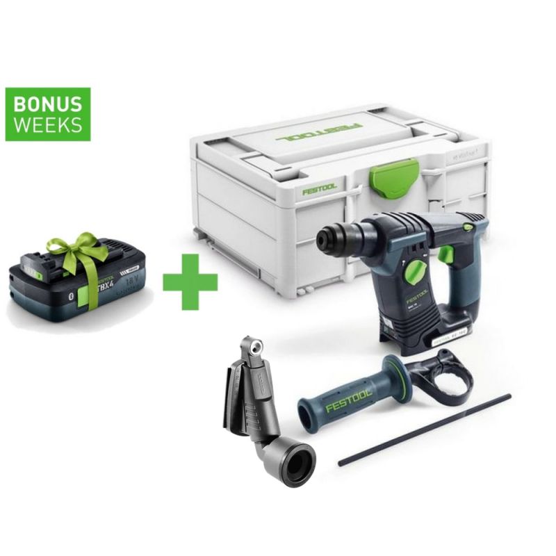 FESTOOL Akku-Bohrhammer BHC 18-Basic + Bohrstaub-Düse D 27-BSD - 577600_E