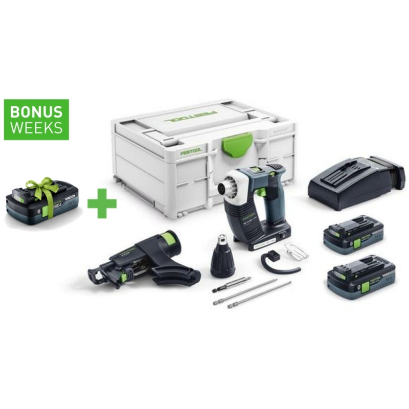 FESTOOL Akku-Bauschrauber DURADRIVE DWC 18-2500 HPC 4,0 I-Plus - 576498