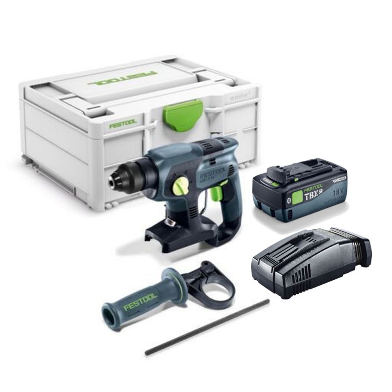 FESTOOL Akku-Kombihammer KHC-S 18-Basic + Akkupack BP 18 TBX 8 ASI + SCA 16 - 578747_H
