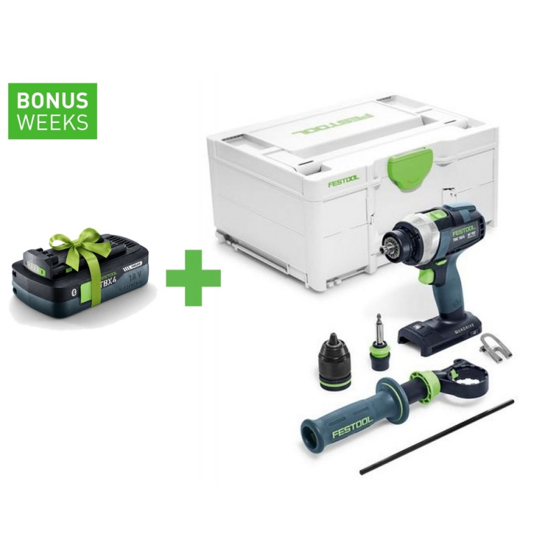 Festool Akku-Bohrschrauber TDC 18/4 I-Basic QUADRIVE – 575601
