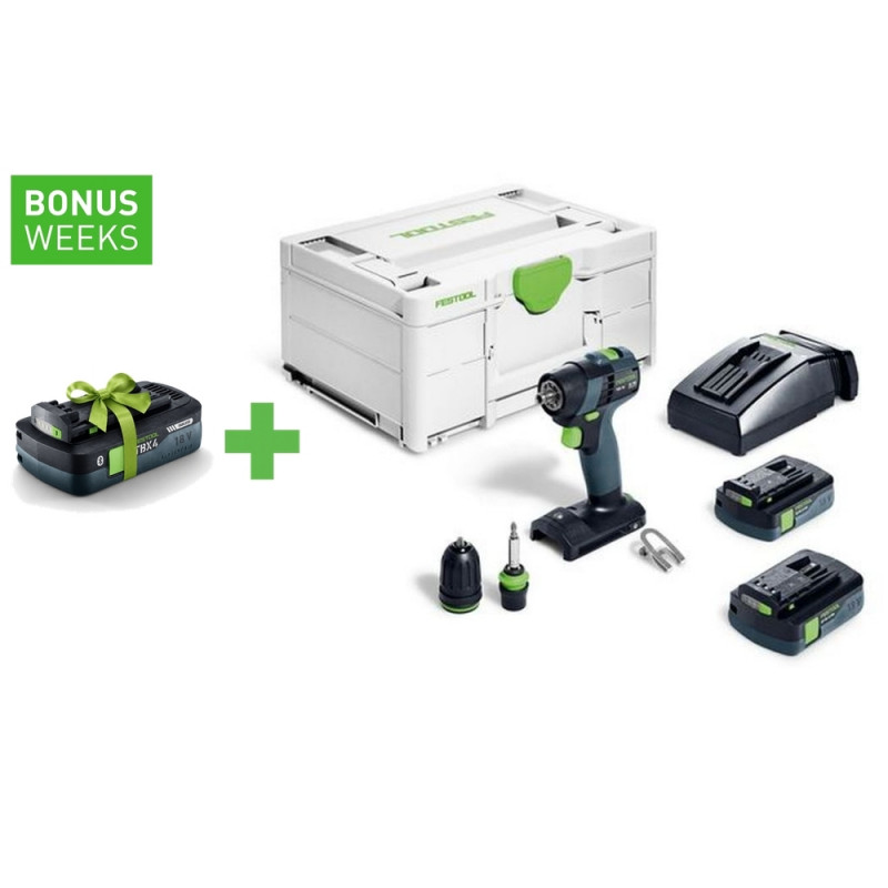 FESTOOL Akku-Bohrschrauber TXS 18 C 3,0-Plus - 576895