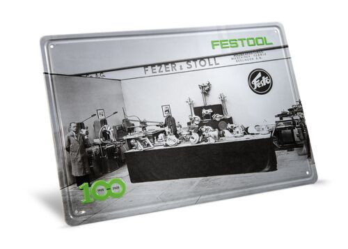 FESTOOL 100 Jahre Blechschild Retro Messestand MES-FT2 100Y - 578401