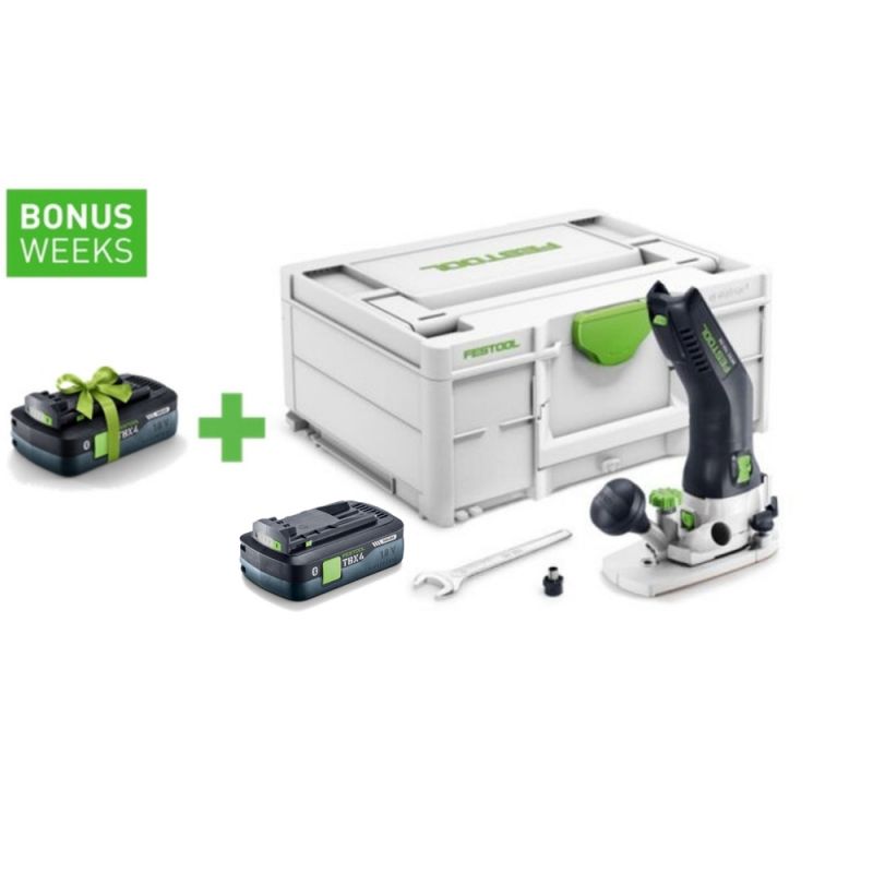 Toupie d'angle sans fil modulaire FESTOOL MFKC 700 EB-Basic + batterie Tabless BP 18 TBX 4 C-ASI - 578011_A